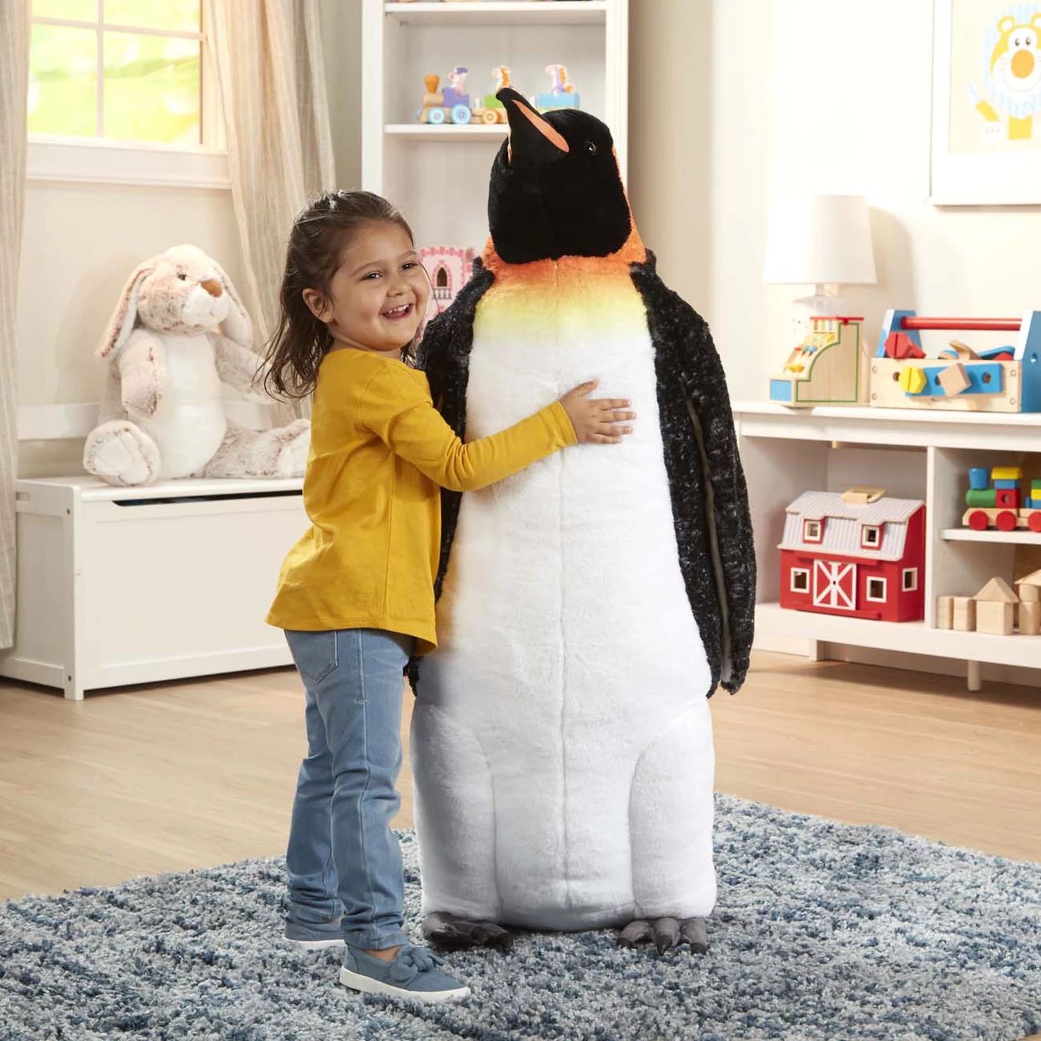 Мелисса и Дуг: гигантский плюшевый императорский пингвин, похожий на реалистичный Melissa & Doug