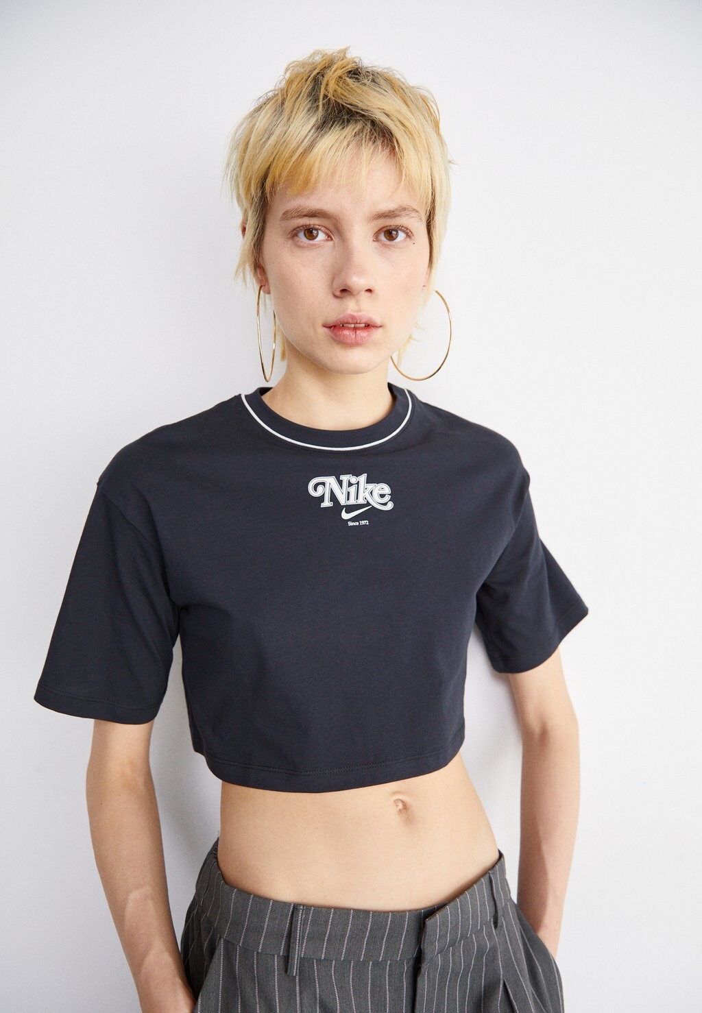 

Футболка с принтом Crop Tee Nike, черный