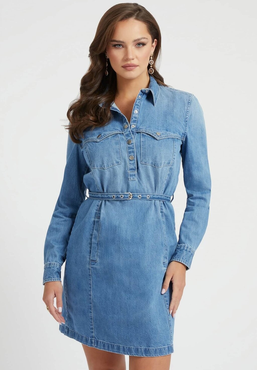 

Джинсовое платье Guess, синий