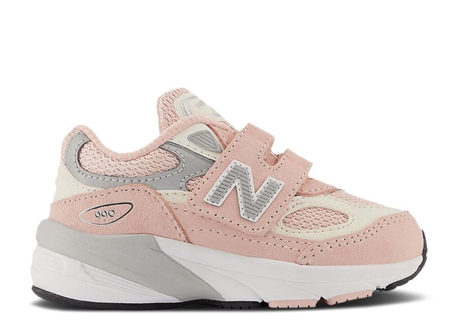 

Кроссовки New Balance New Balance 990v6 Hook & Loop Toddler Wide, цвет Pink Haze