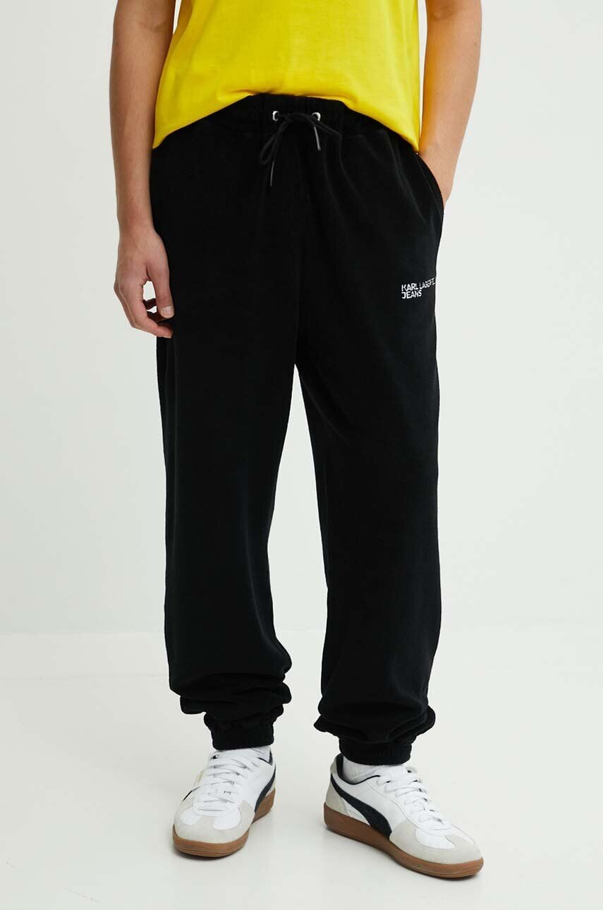 

Хлопковые спортивные брюки Karl Lagerfeld Jeans, черный