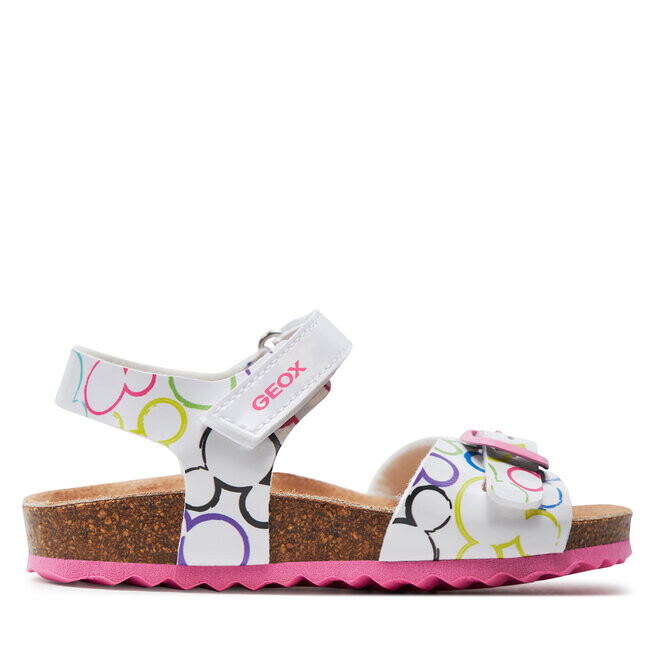 

Сандалии Geox J Adriel Girl J158MC 000FC C0653 M White/Multicolor, белый