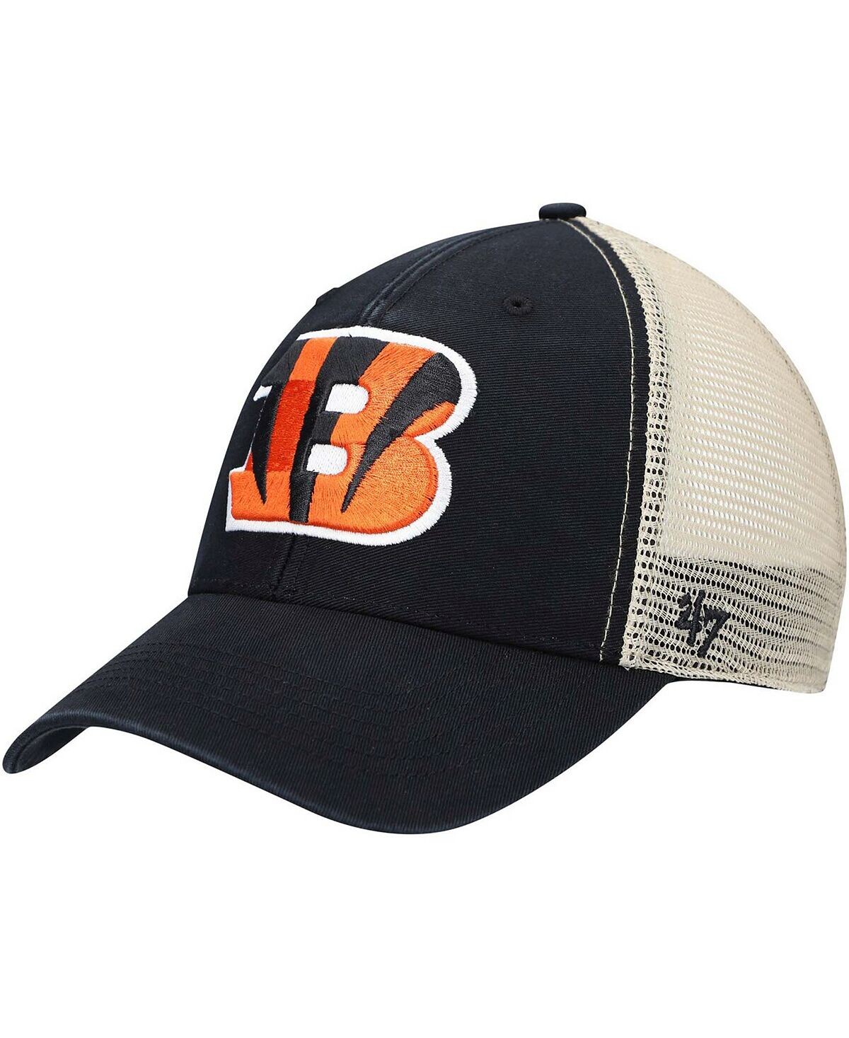 

Черная мужская кепка Snapback Cincinnati Bengals Flagship MVP '47 Brand