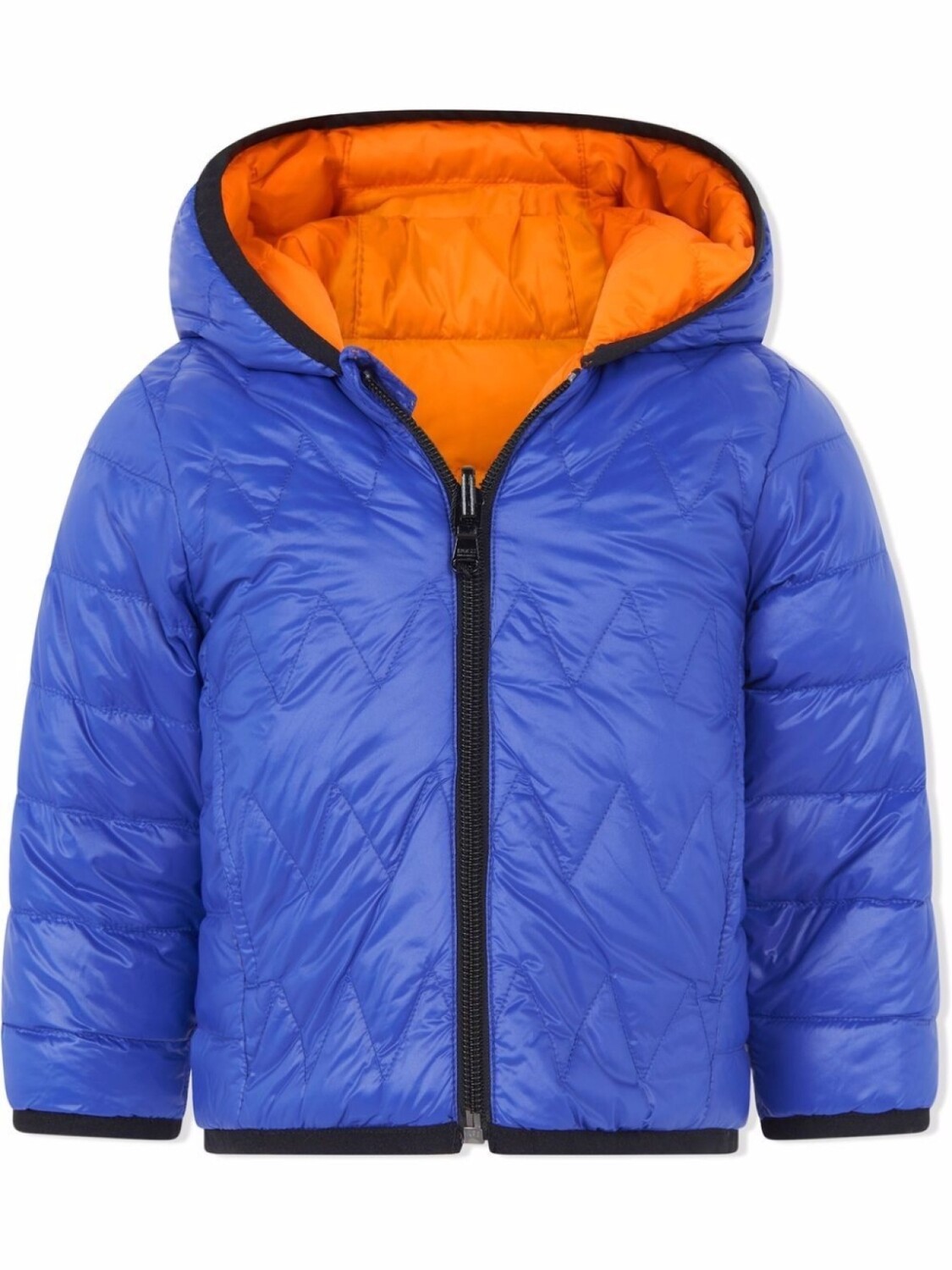 

BOSS Kidswear двусторонний пуховик, синий