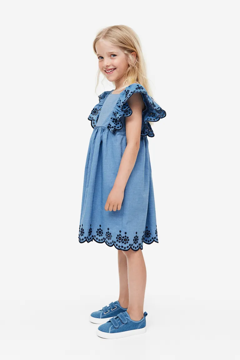 

Хлопковое платье H&M, синий