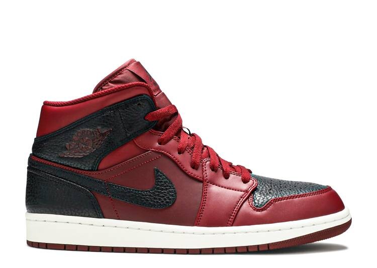 

Кроссовки AIR JORDAN 1 MID 'REVERSE BANNED', красный, Красный;коричневый