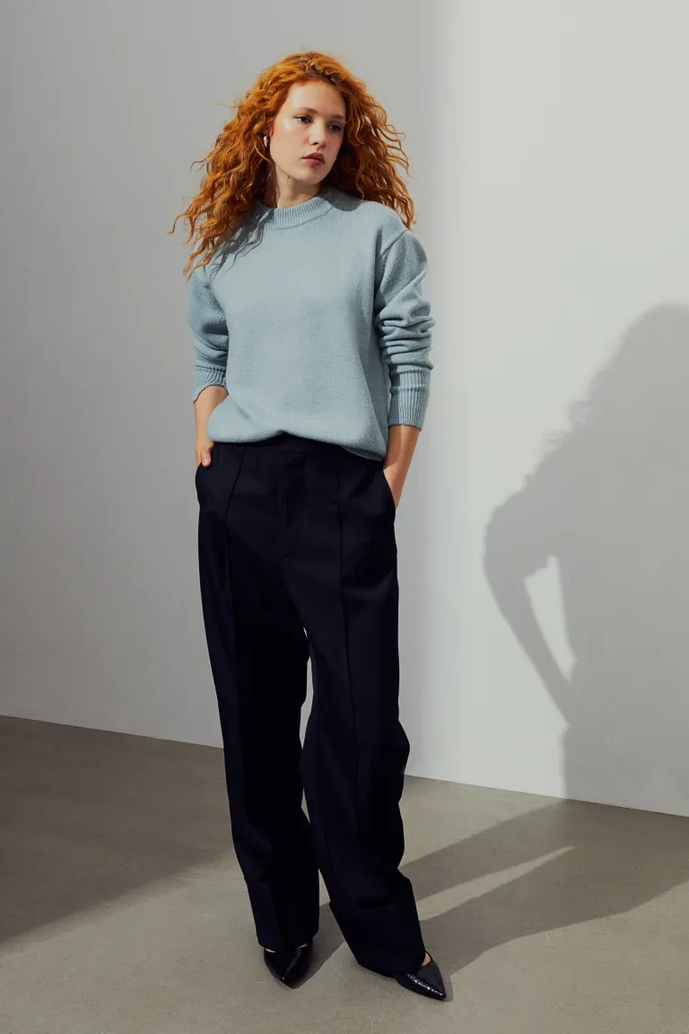 

Свитер тонкой вязки H&M, синий