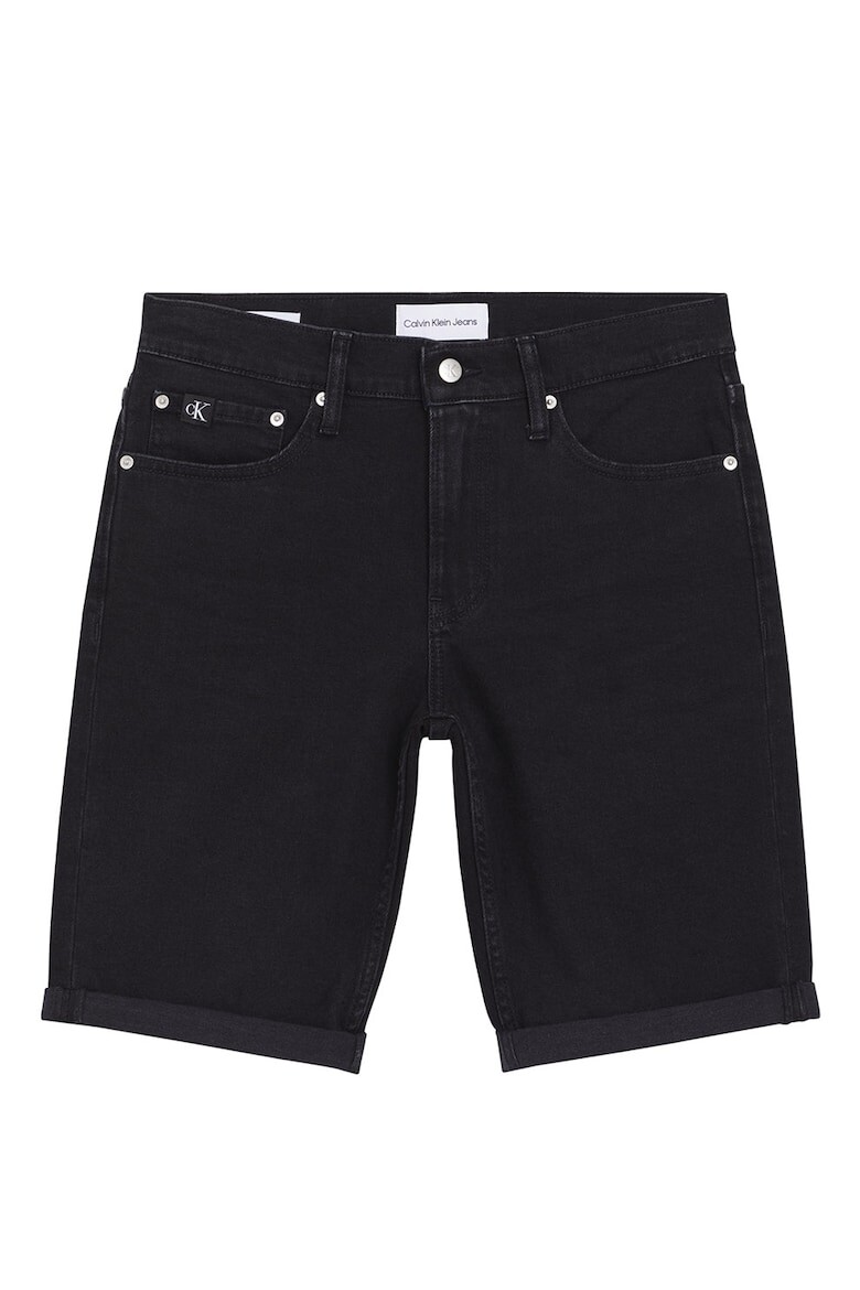 

Джинсовые шорты-бермуды с закатанным краем Calvin Klein Jeans, черный