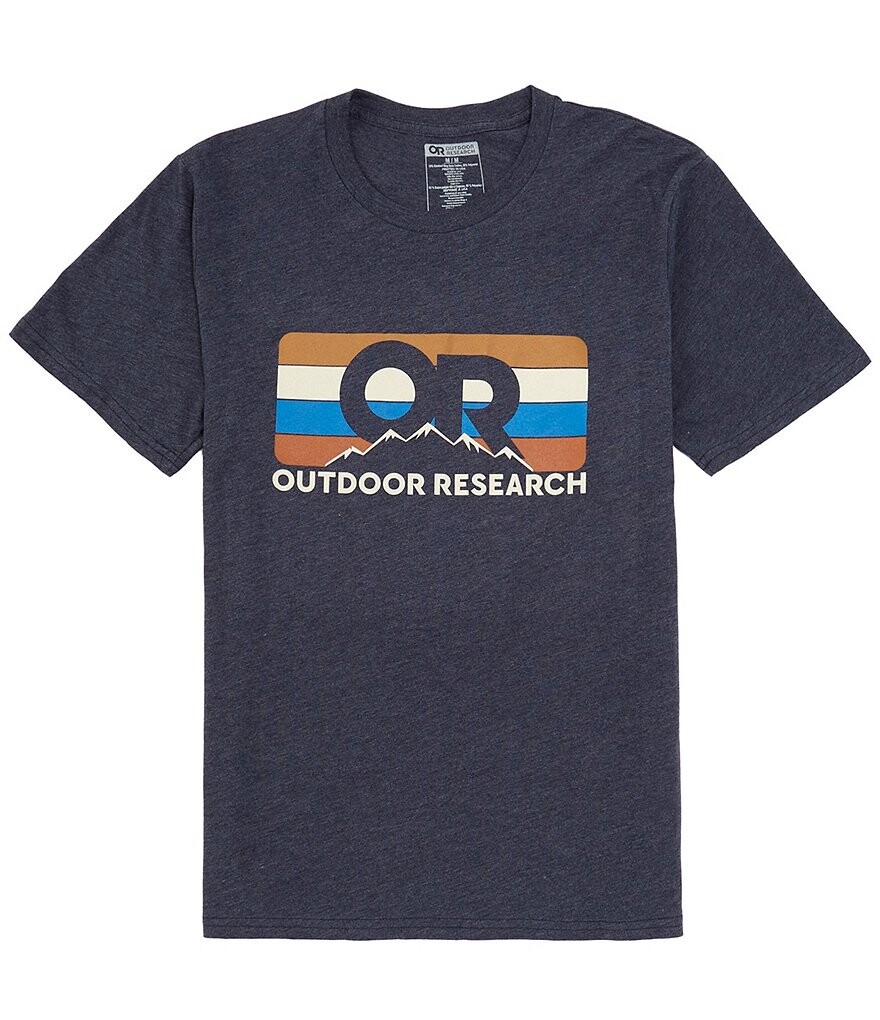 

Футболка в полоску с короткими рукавами Outdoor Research Advocate, синий