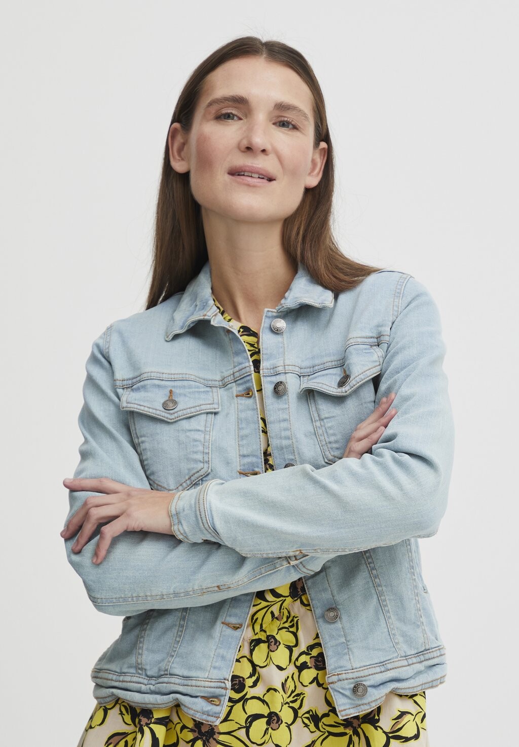 

Джинсовая куртка b.young, цвет ligth blue denim