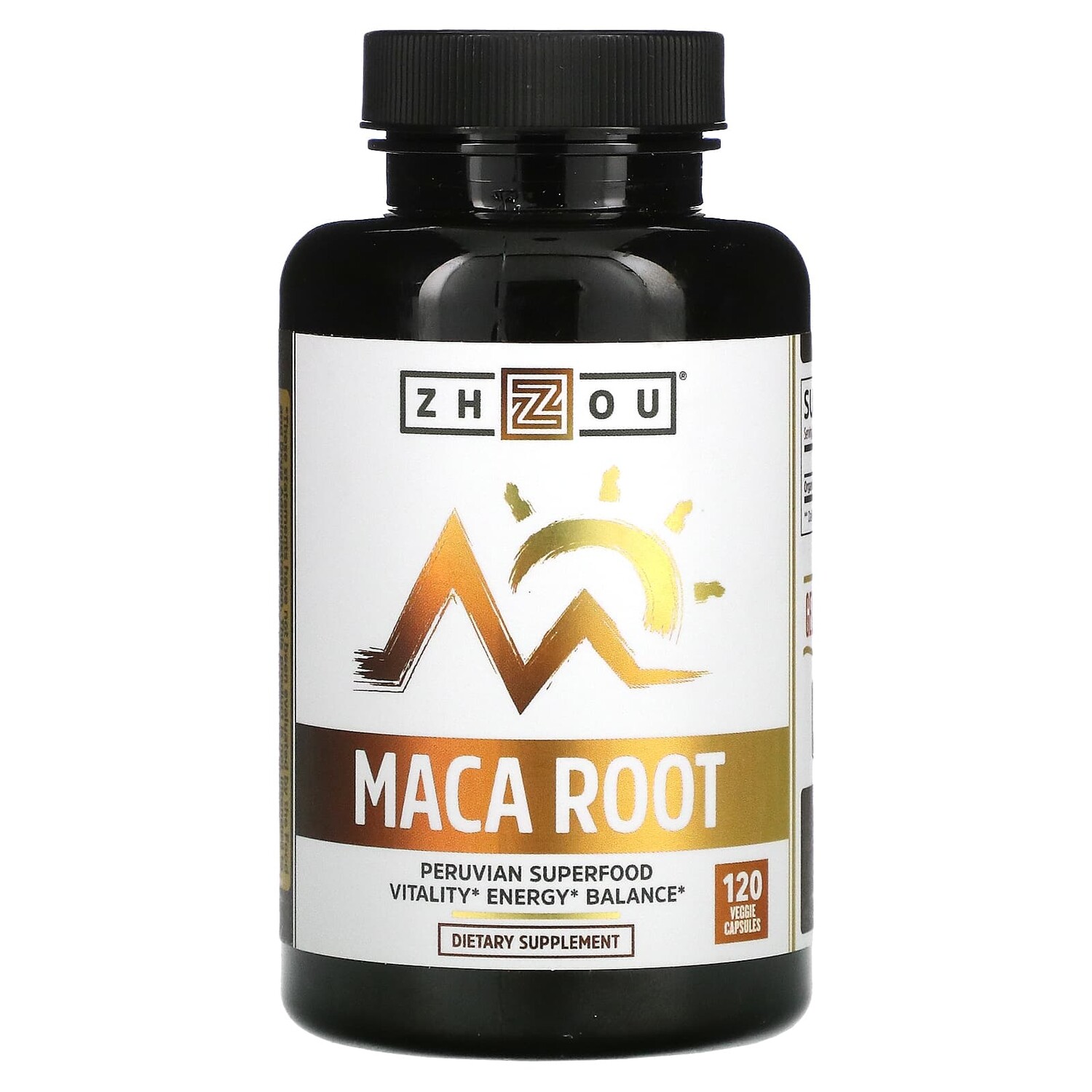 

Органический корень мака, 120 растительных капсул, Zhou Nutrition