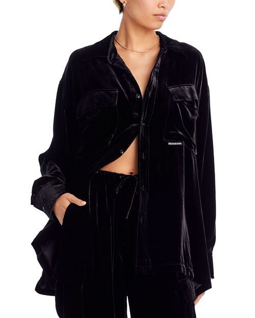 

Кнопка рубашка alexanderwang.t, цвет Black