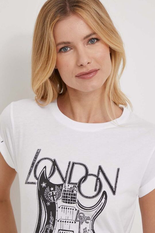 

Хлопковая футболка Pepe Jeans, белый