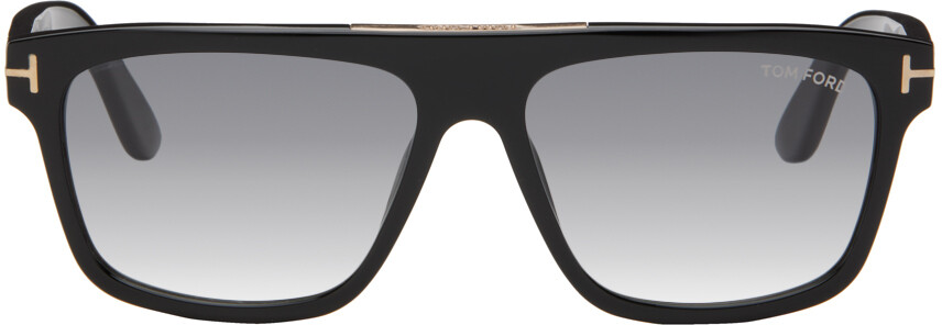 

Черные блестящие солнцезащитные очки Cecilio TOM FORD