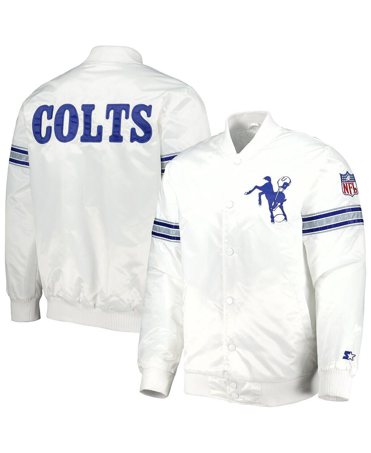 

Мужская белая куртка на кнопках Indianapolis Colts The Power Forward Starter