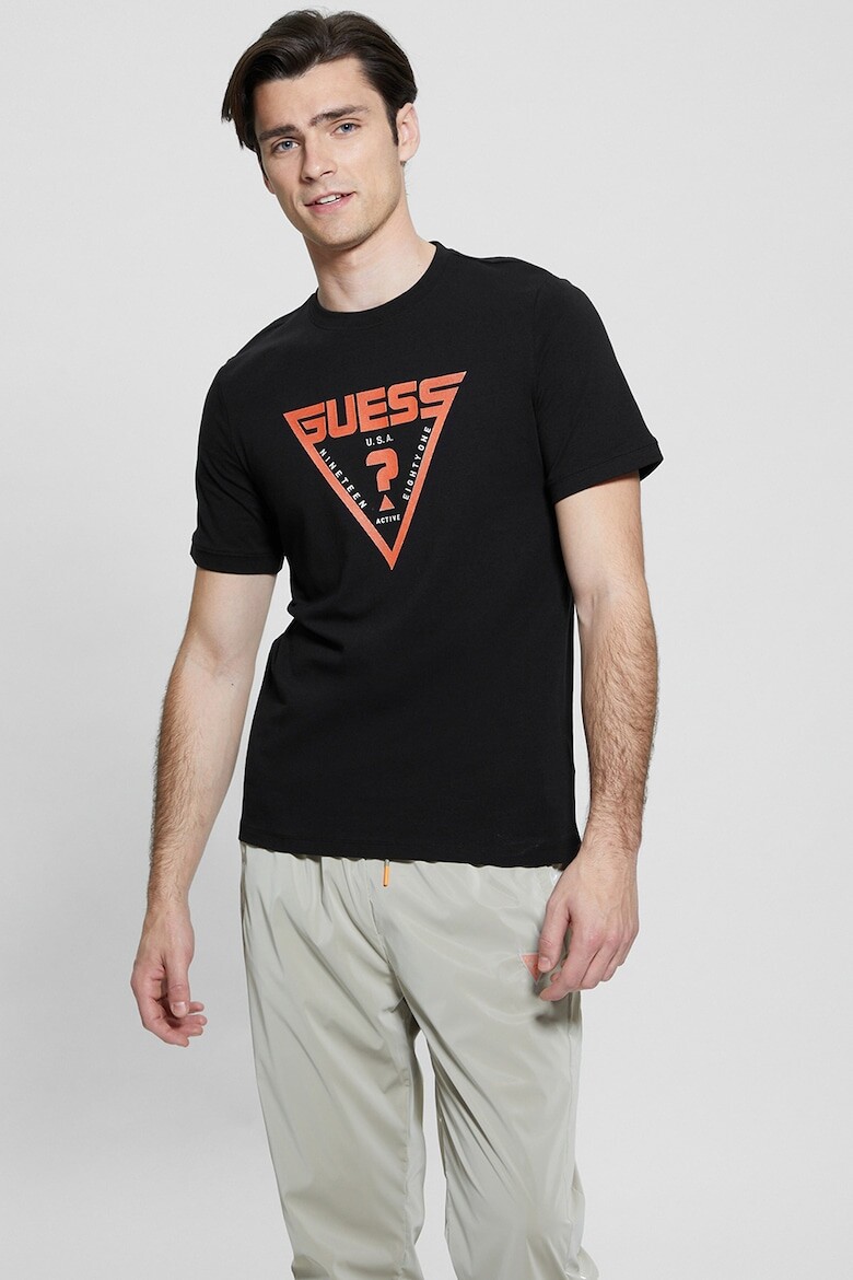 

Фитнес-Футболка с логотипом Guess, черный
