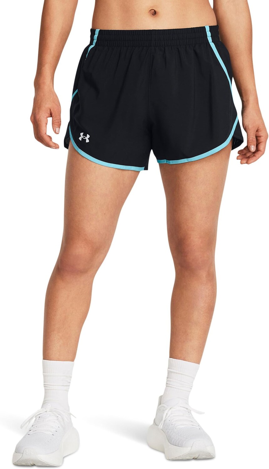 

Шорты Under Armour Fly By Shorts, цвет Black/Sky Blue/Reflective