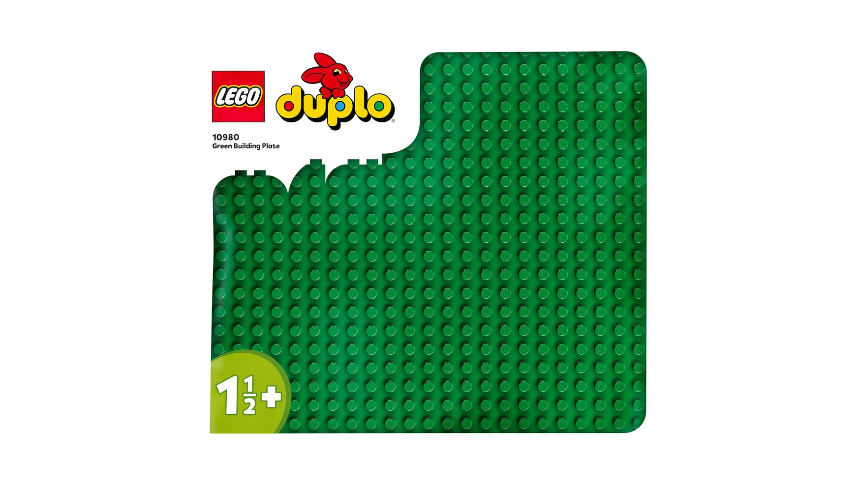 детали lego duplo 10980 зеленая пластина для строительства 1 дет Lego DUPLO Строительная пластина зеленого цвета, опорная плита для наборов DUPLO