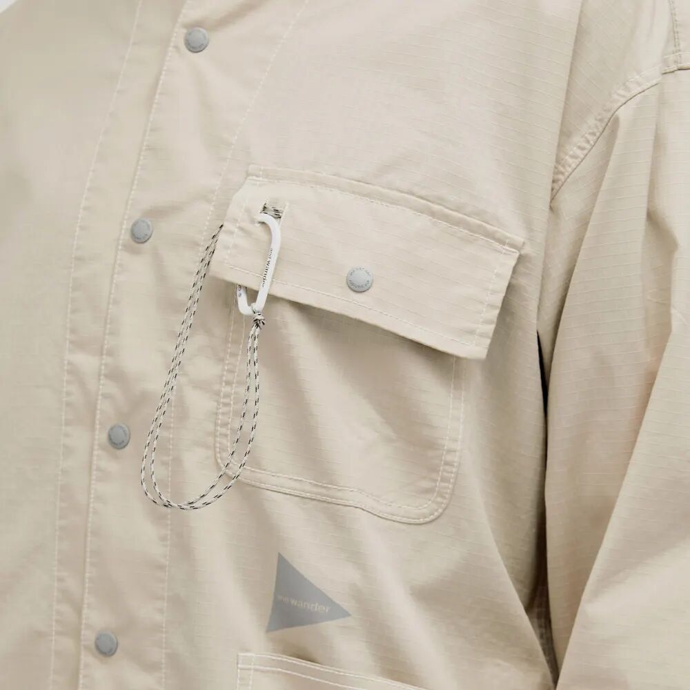 and wander Куртка-рубашка dry ripstop рубашка and wander размер 48 серый