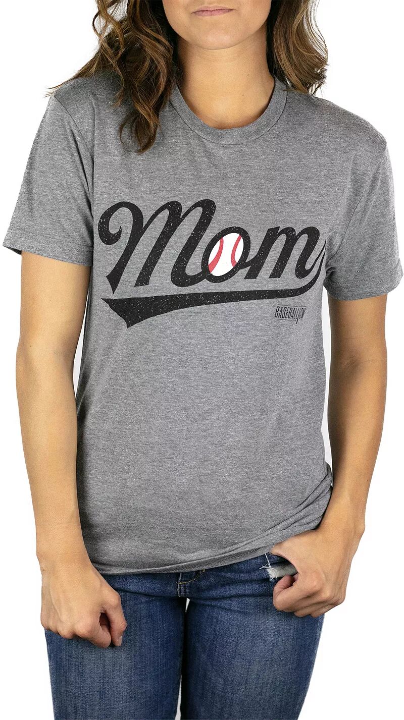 Женская футболка для мамы Baseballism, серый