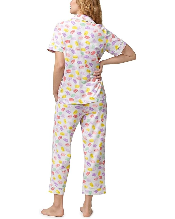

Пижамный комплект Bedhead PJs Short Sleeve Cropped PJ Set, цвет Macarons