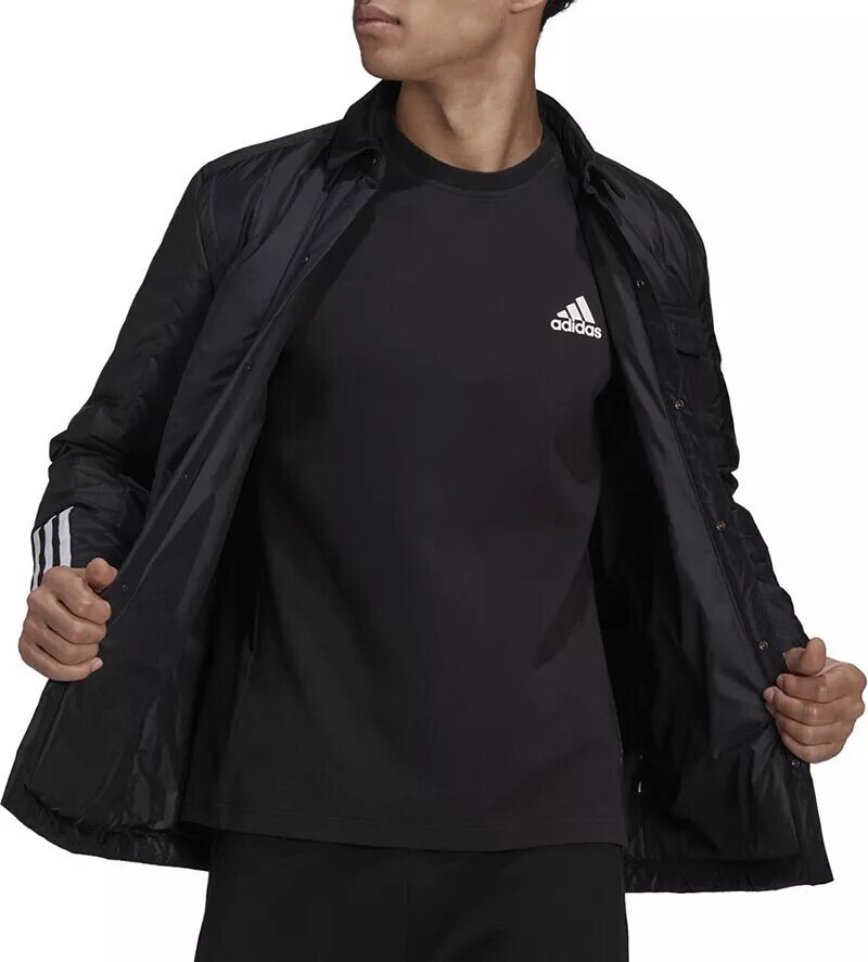

Мужская спортивная одежда Adidas Itavic 3-Stripes Lite Куртка-рубашка, черный