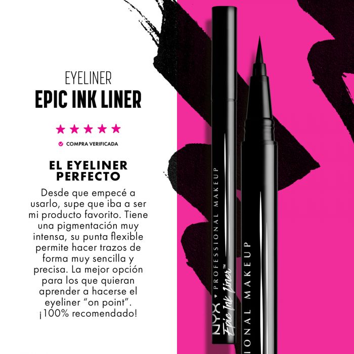 Подводка для глаз Eyeliner Waterproof Epic Ink Liner Nyx Professional Make Up, Marrón цена и фото