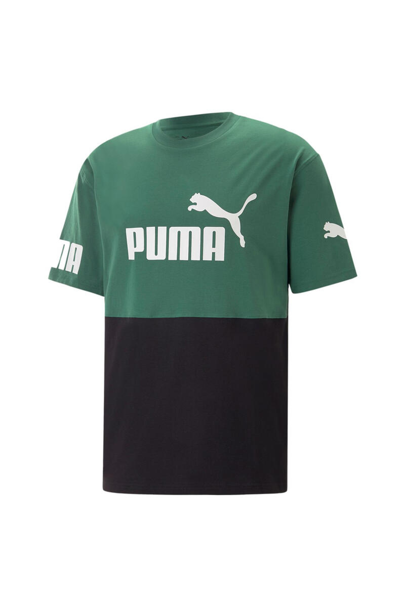 цена Футболка PUMA POWER с цветными блоками Puma, зеленый