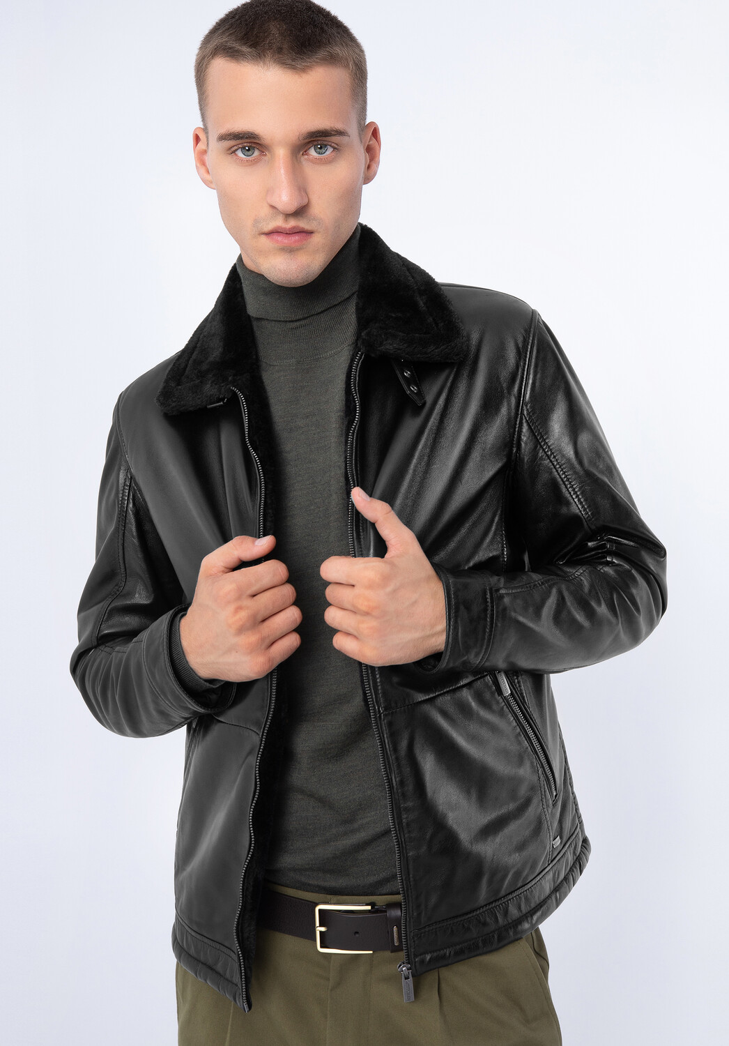 

Кожаная куртка Wittchen Natural leather jacket, черный