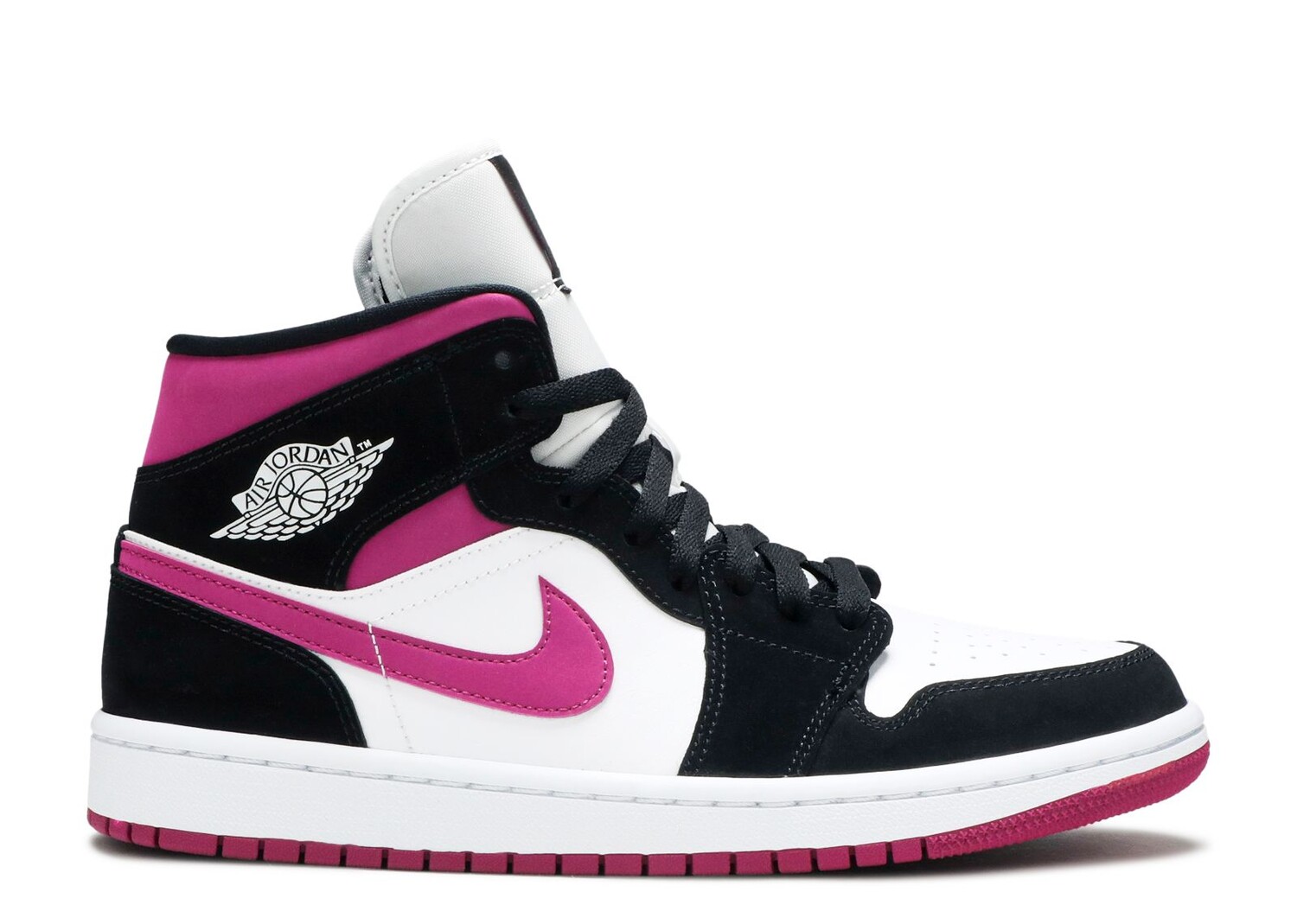 

Кроссовки Air Jordan Wmns Air Jordan 1 Mid 'Cactus Flower', черный