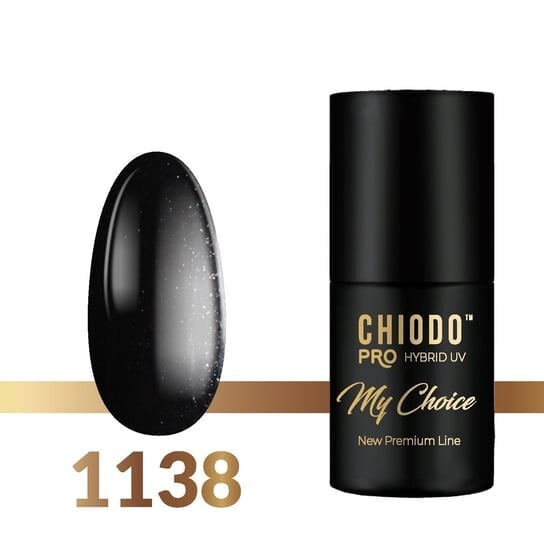 

Гибридный лак для ногтей, 1138 Black Sparkle, 7 мл ChiodoPRO My Choice, CHIODO PRO