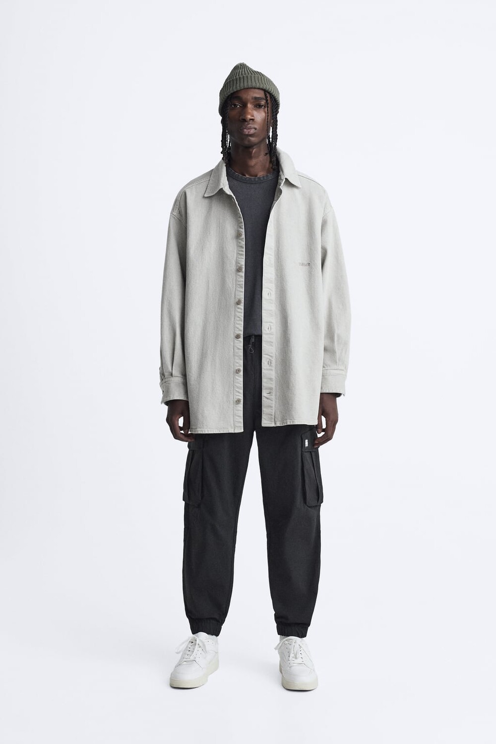 

Технические брюки-карго ZARA, черный