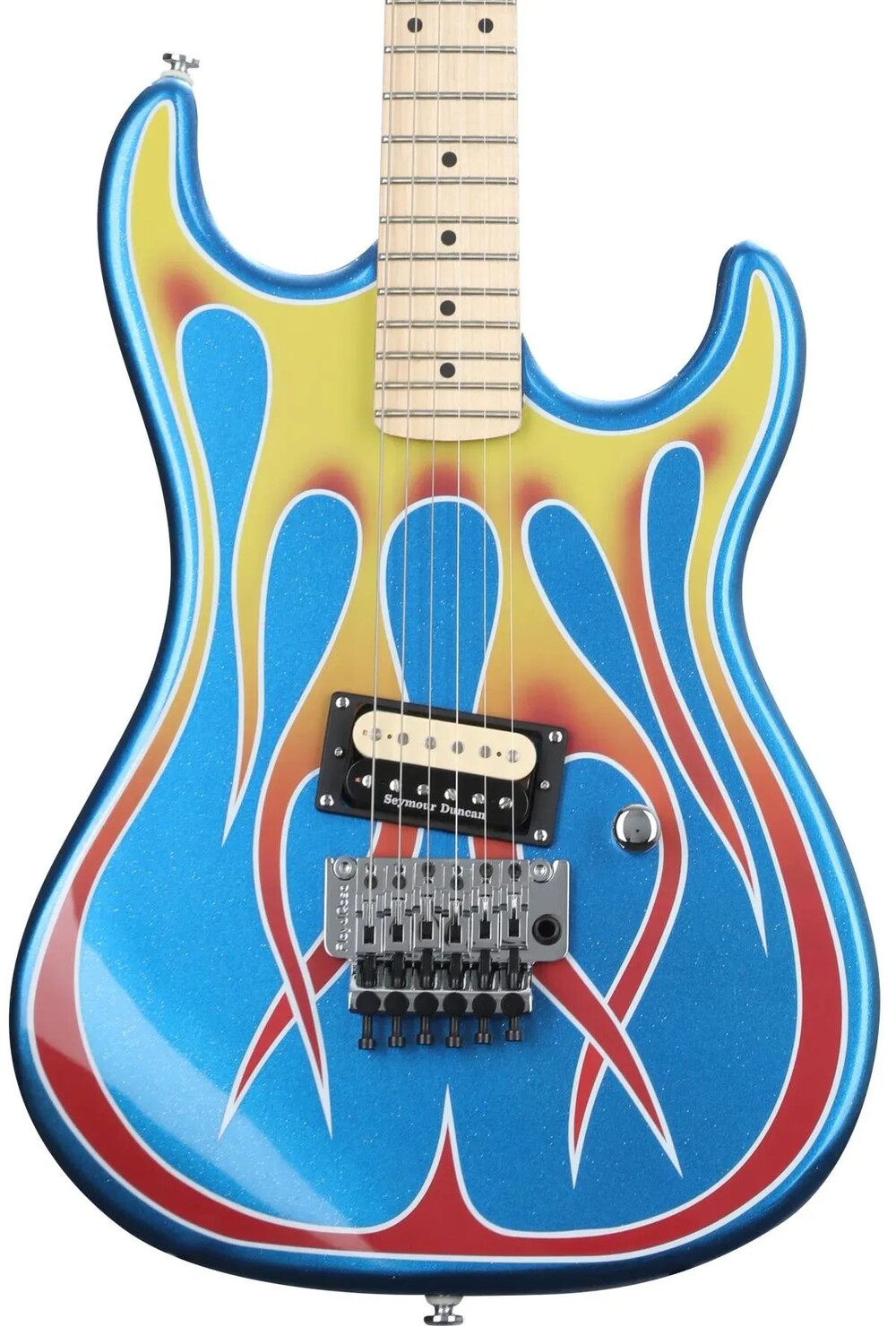 

Электрогитара Kramer Baretta — синий блеск с пламенем