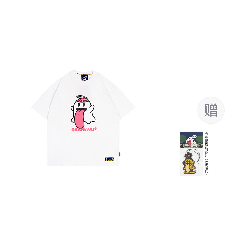 

Футболка унисекс Graf, цвет Beige apple cute ghost short sleeves