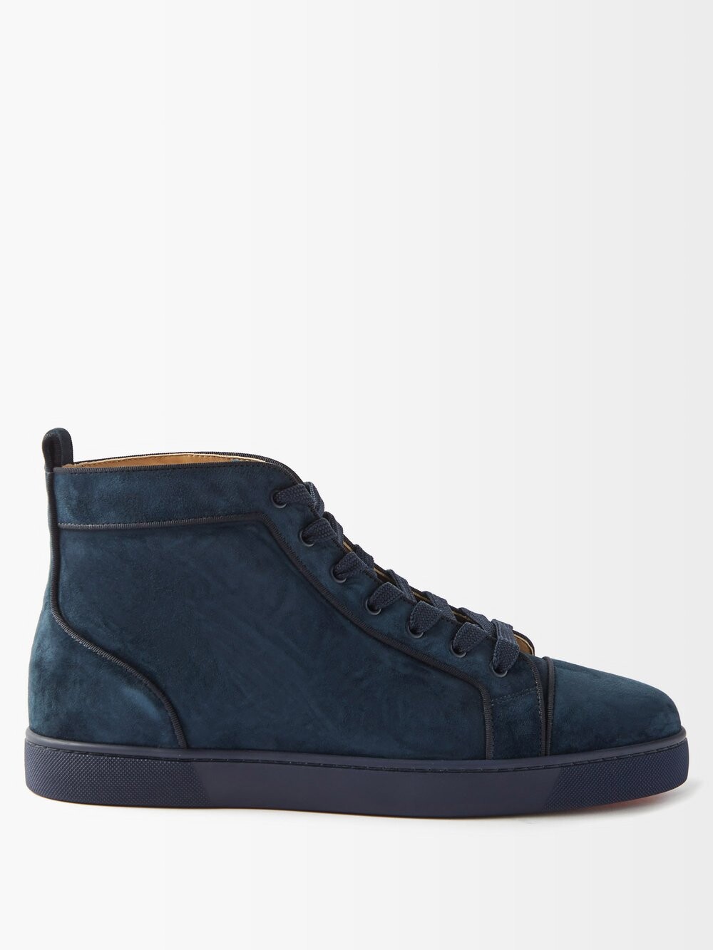 

Высокие замшевые кроссовки louis orlato Christian Louboutin, синий