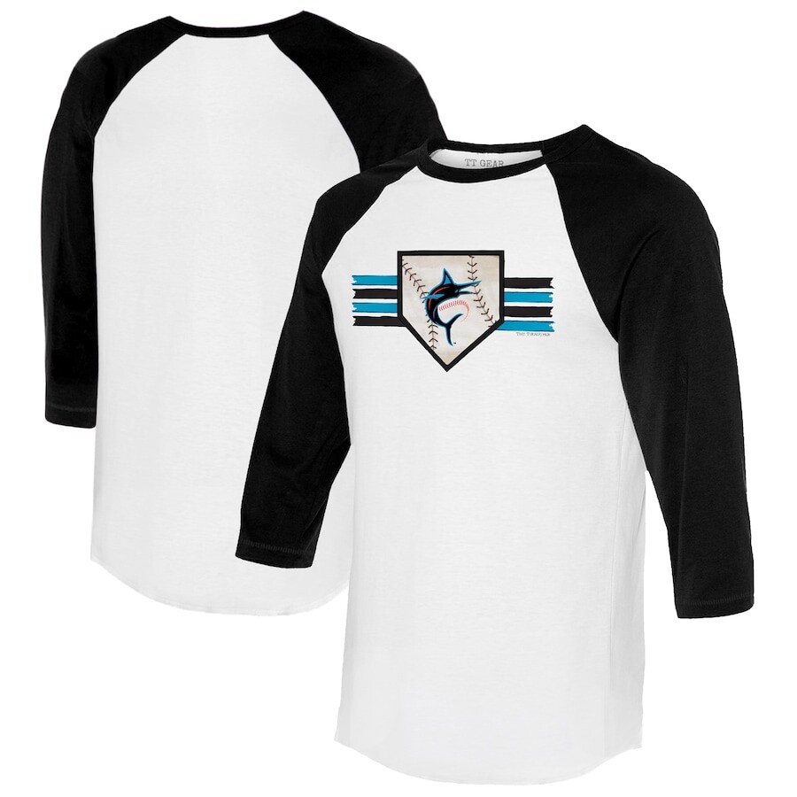 

Футболка с длинным рукавом Tiny Turnip Miami Marlins, белый