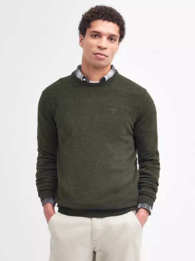 

Джемпер Barbour Essential Lambswool Crew Neck, цвет seaweed