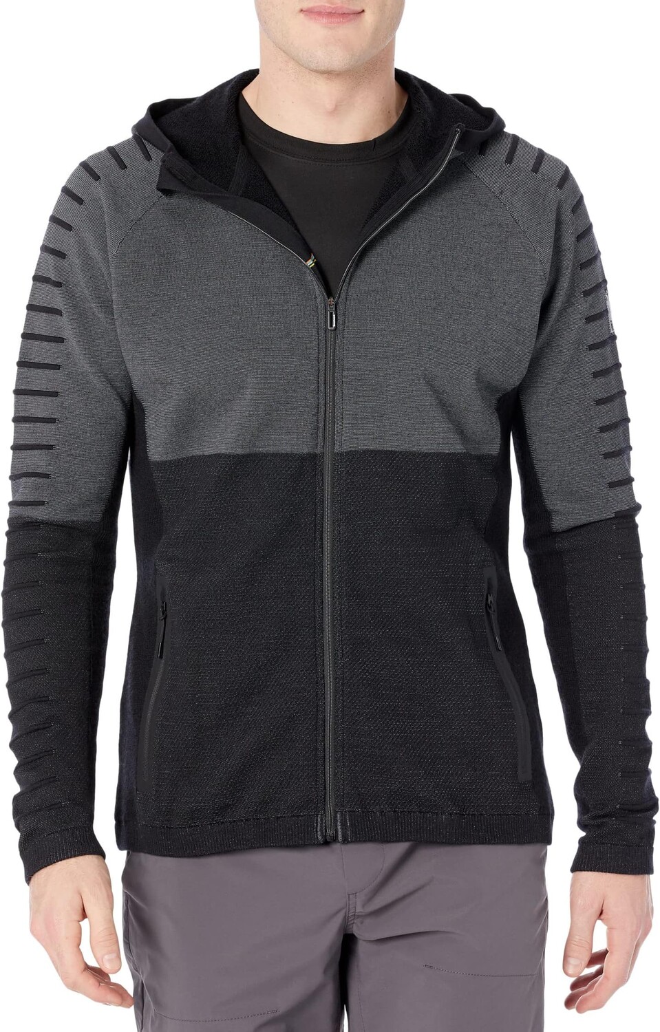 

Толстовка Intraknit Merino Fleece Full Zip Hoodie Smartwool, черный