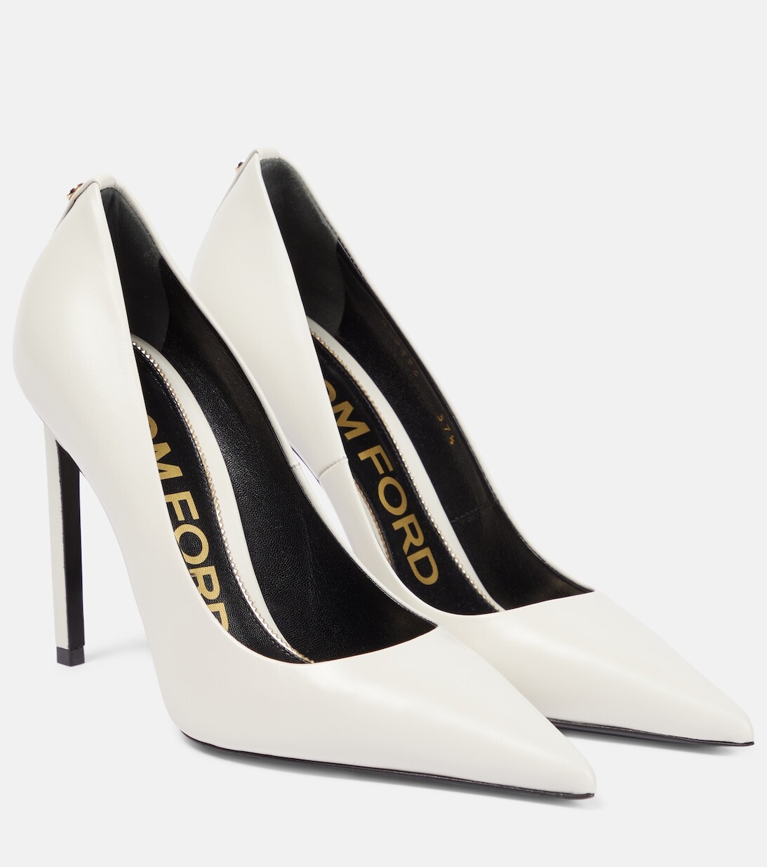 

Кожаные туфли T Screw 105 Tom Ford, белый