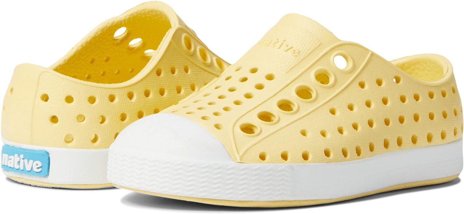 

Кроссовки Jefferson Slip-on Sneakers Native Shoes Kids, цвет Gone Bananas Yellow/Shell White