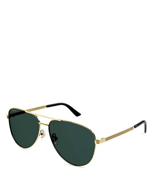 

Солнцезащитные очки Kering Vintage Web Pilot, 63 мм Gucci, цвет Gold