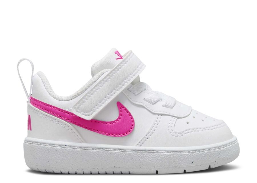 

Кроссовки Nike Court Borough Low Recraft TD, цвет White Laser Fuchsia