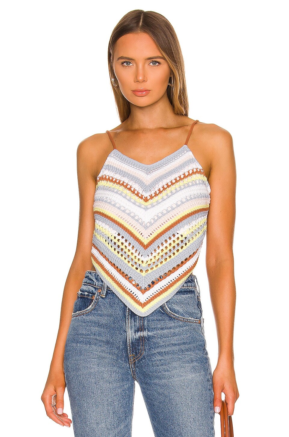 

Майка 525 Fauxchet Colorful Cami, цвет Light Pink Multi
