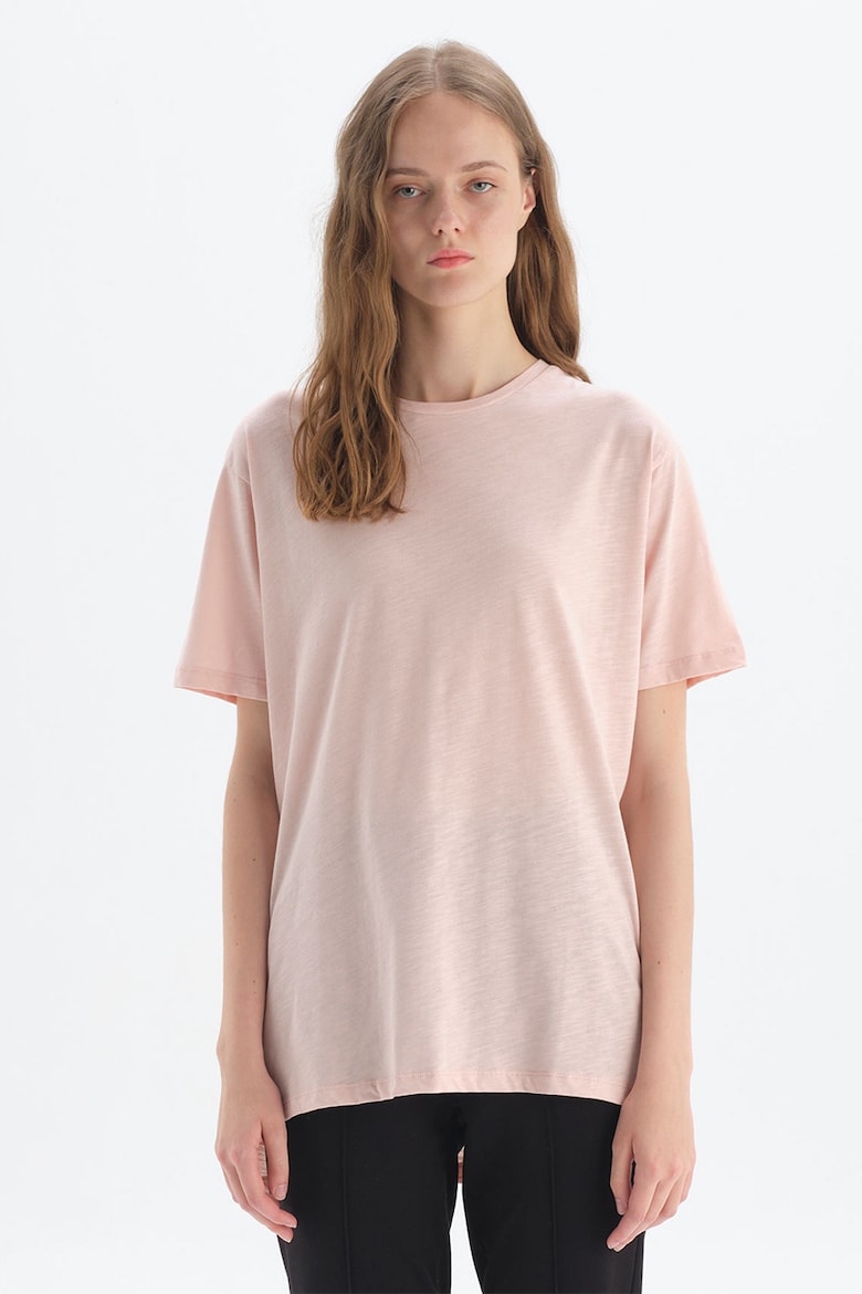 цена Асимметричная футболка с заниженными рукавами Dagi, розовый