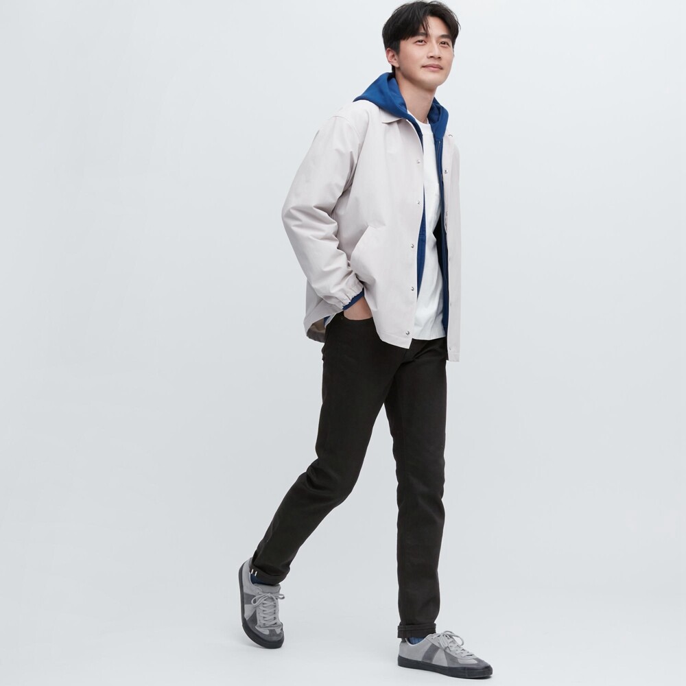 

Джинсы-стрейч Uniqlo узкие прямые повседневные, черный