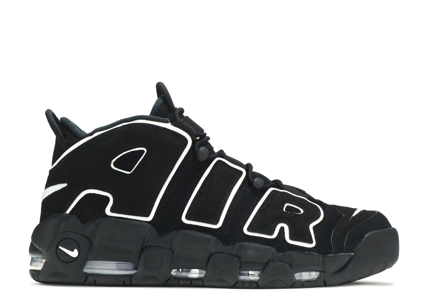 

Кроссовки Nike Air More Uptempo 'Black White' 2020, черный