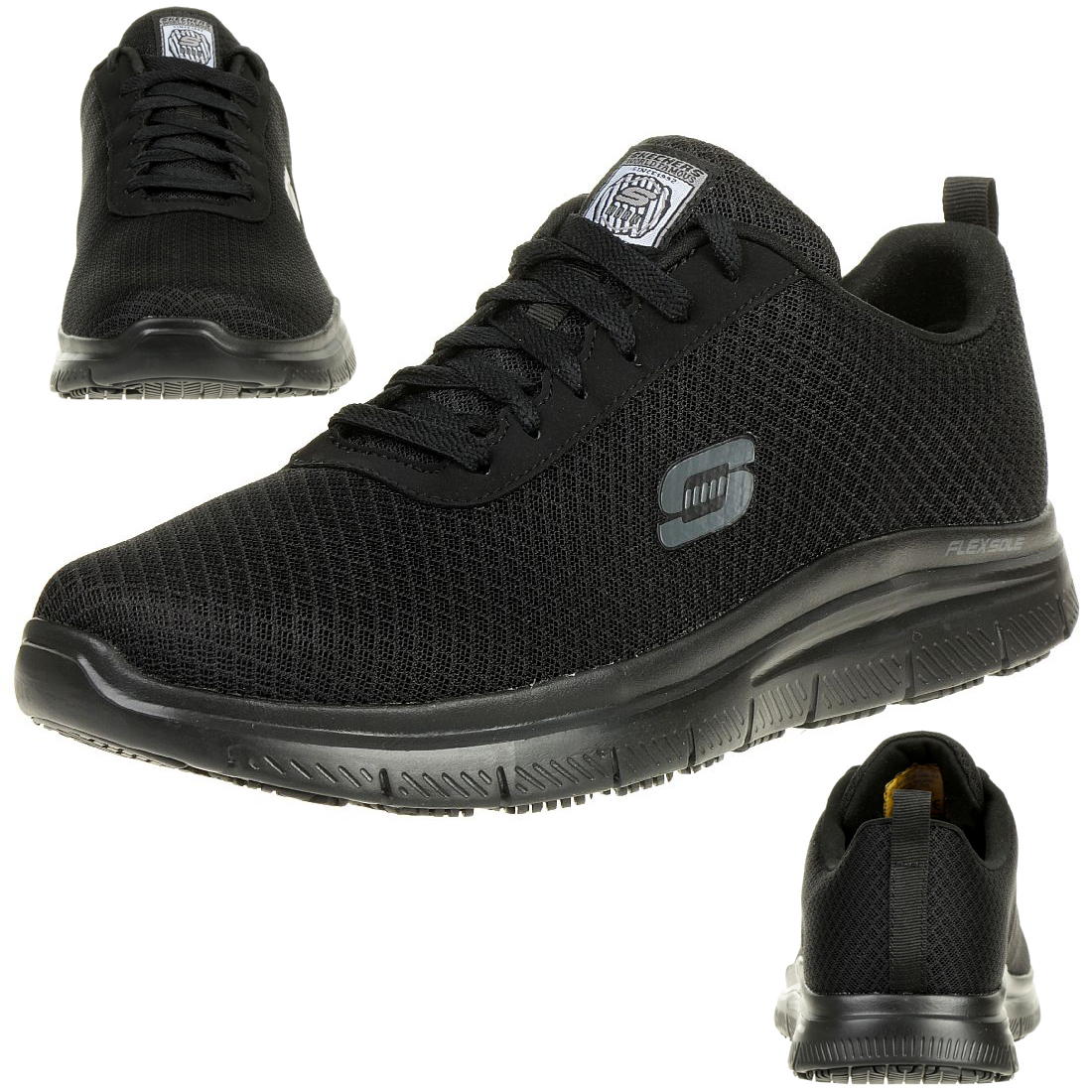 Низкие кроссовки Skechers Low Flex Advantage SR BEDNDON, черный низкие кроссовки skechers low flex advantage 3 0 черный