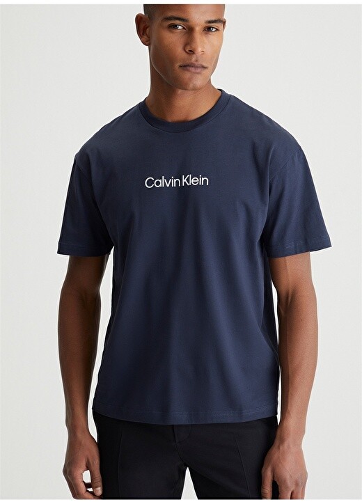 

Синяя мужская футболка Calvin Klein, Синий