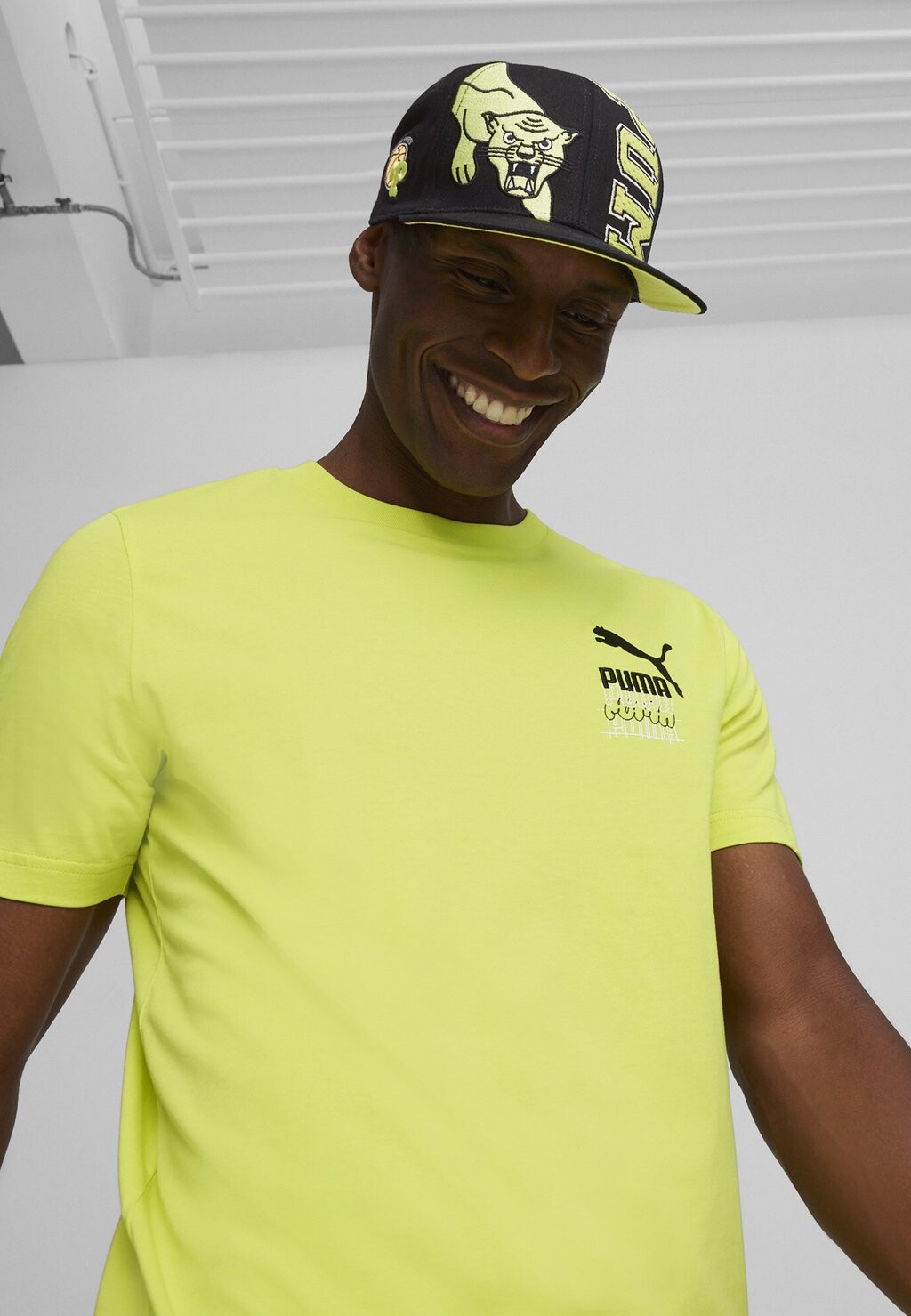 

Кепка Hometown Heroes Puma, цвет black lime sheen
