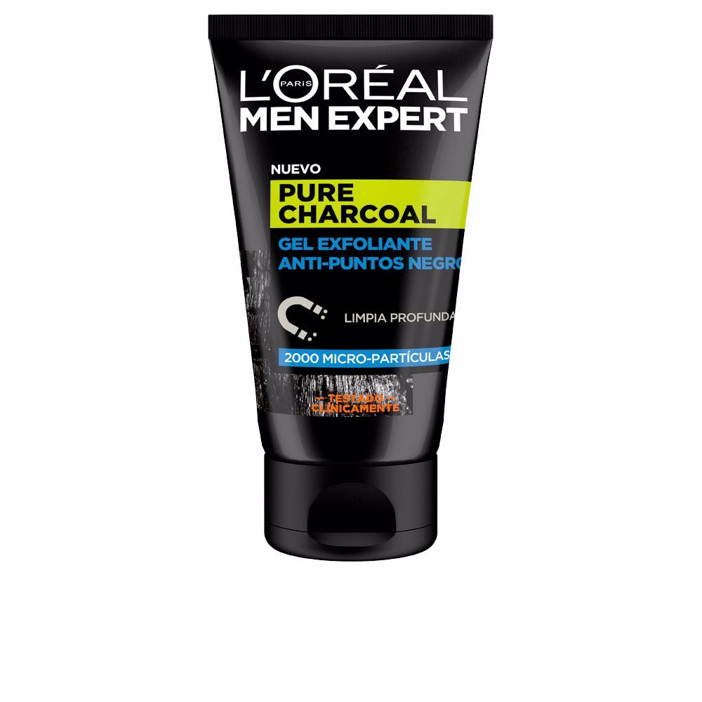 Скраб для лица Men expert pure charcoal gel exfoliante p.negros L'oréal parís, 100 мл гель для умывания l oreal paris men expert 5 действий против проблем кожи 100 мл